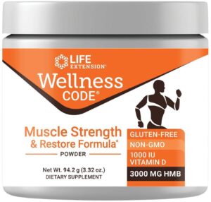 (ver. e) wellness code® muscle strength & restore formula, 3.32 oz